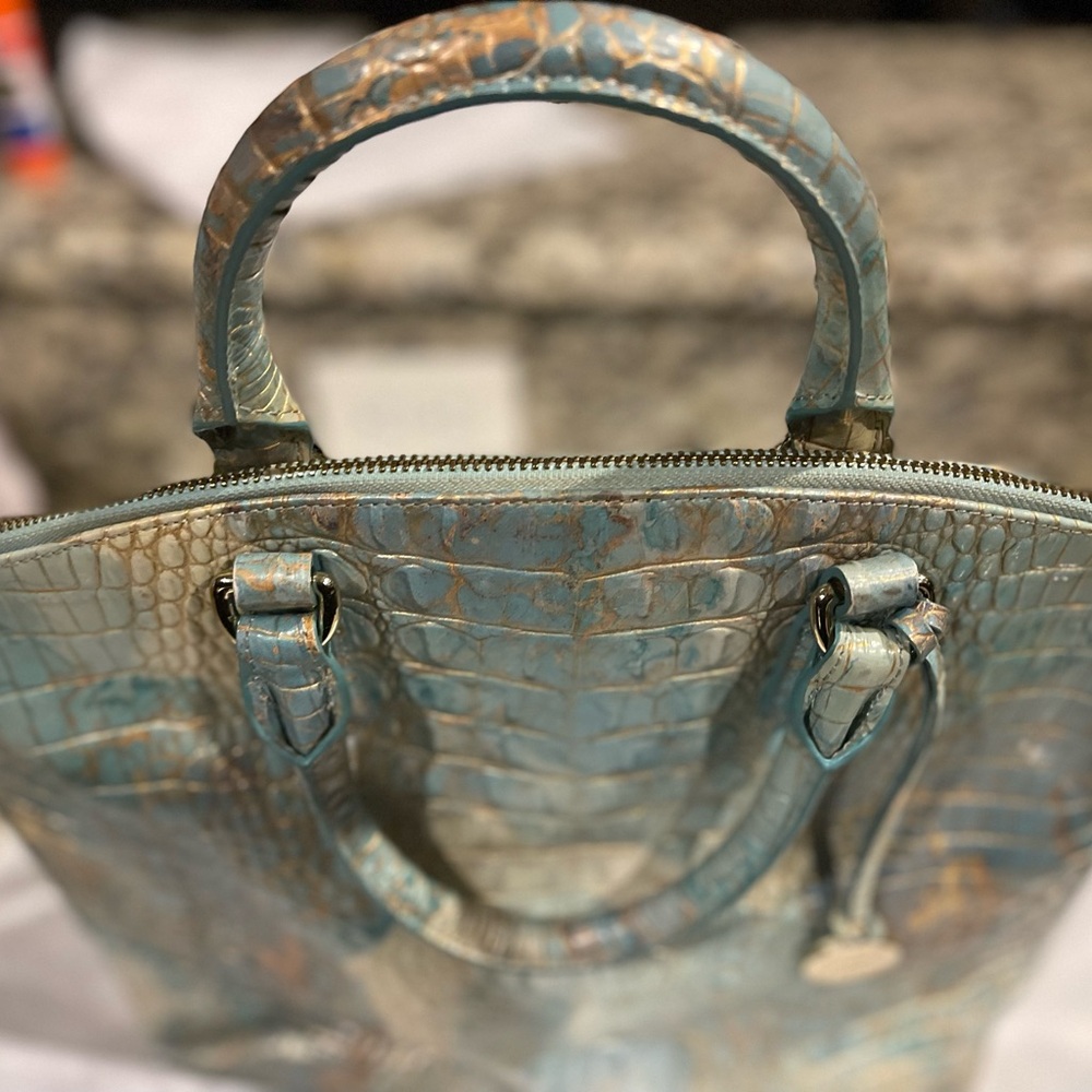 Brahmin - embossed all real leather.